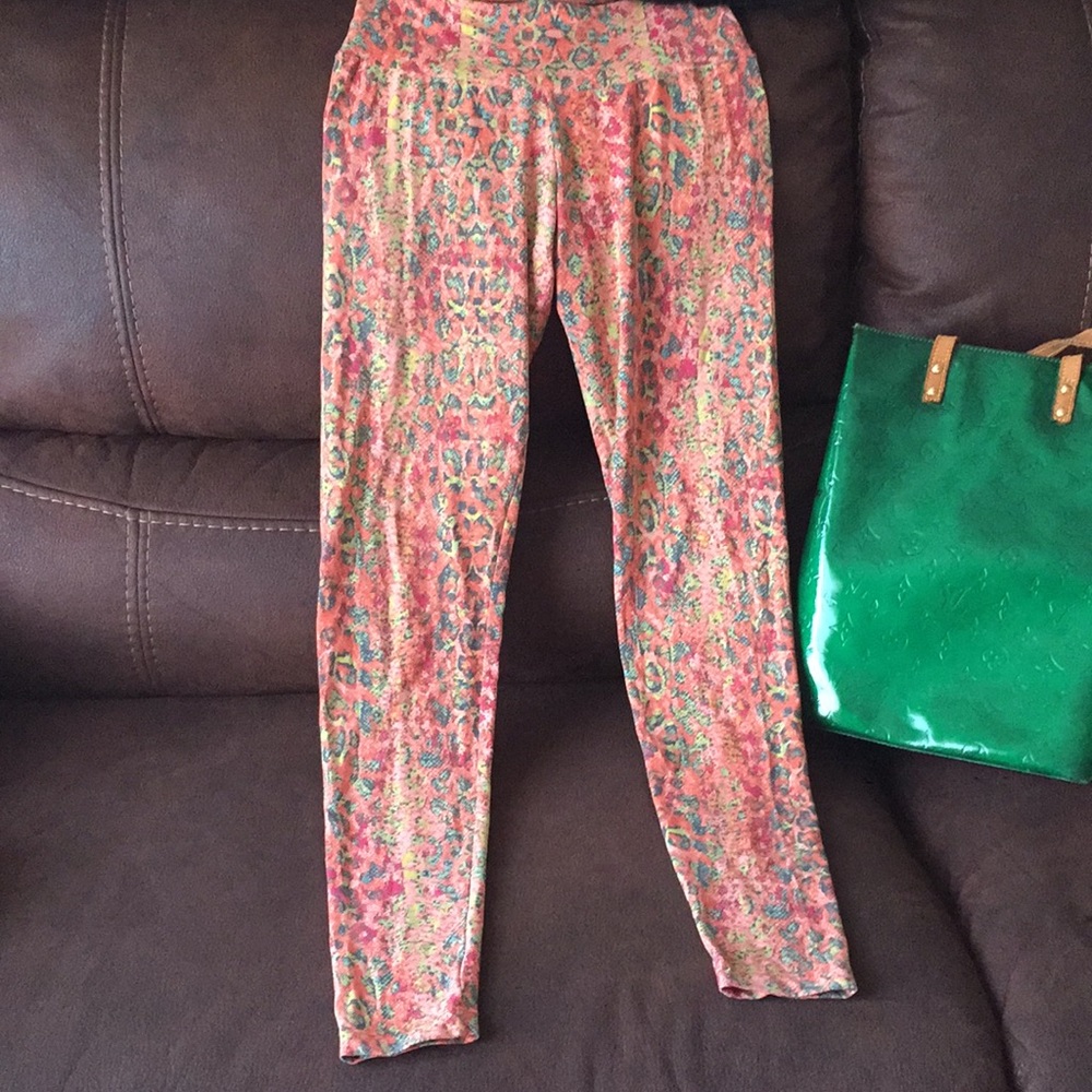 🌺Candida Maria tangerine reptile yoga legging